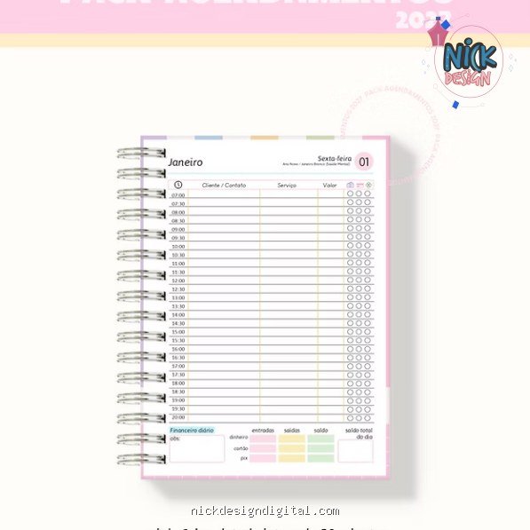PACK Agendamento 2027 (Lina)