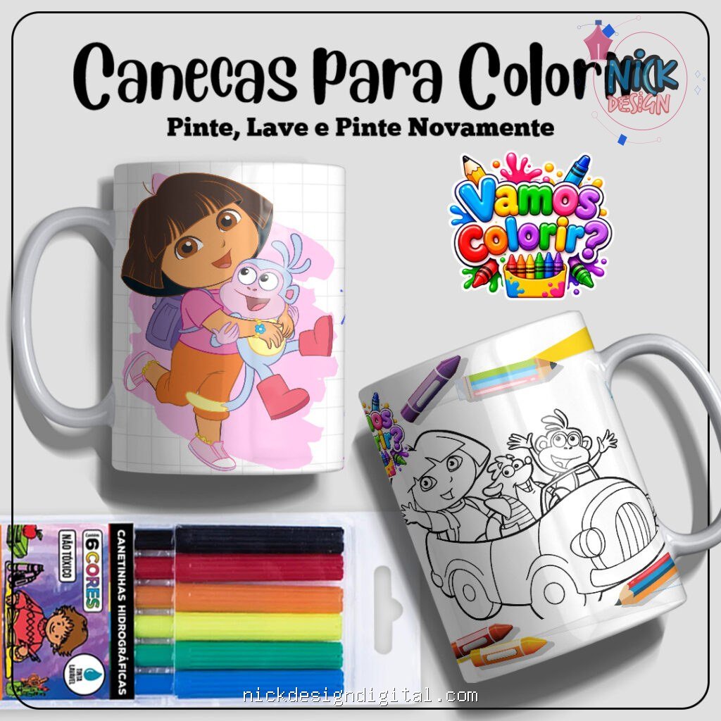 Coleção Dia das Crianças para colorir 2026 - Imagem 4
