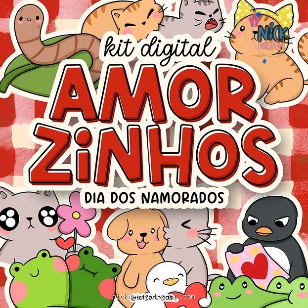 Kit Digital Amorzinhos (Letterinhas) - Imagem 1