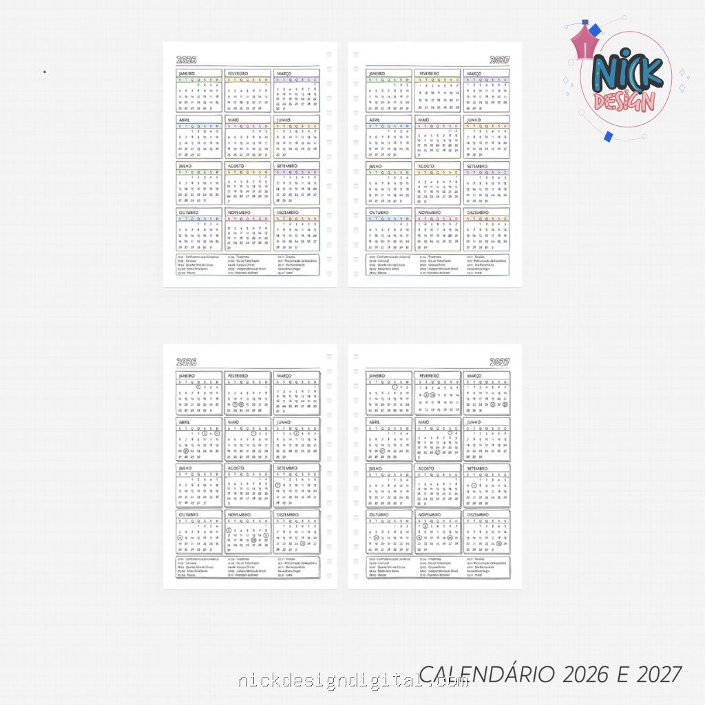SUPER COMBO Planner Slim para Colorir 2026 (Nilmara) - Imagem 8