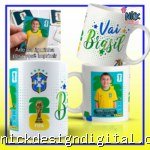Copa do Mundo - Arte Avulsa Caneca + Figurinha