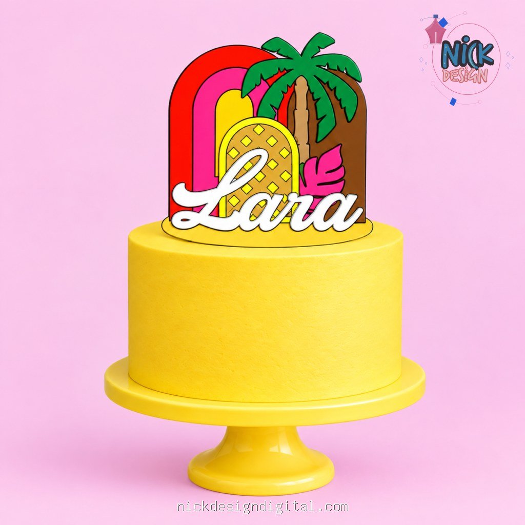 Tropical - Topo de Bolo - Imagem 1