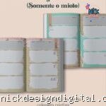 Planner Vintage Verde-Água 2027 e sem data Costura (Perfeito Miolo)