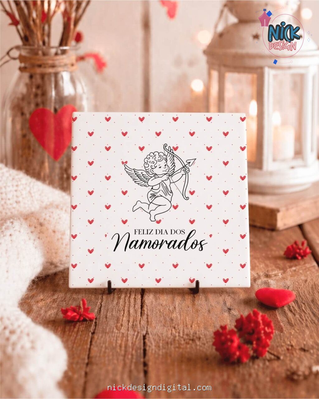 Namorados V7 SEM FOTO - Artes para Azulejos - Imagem 1