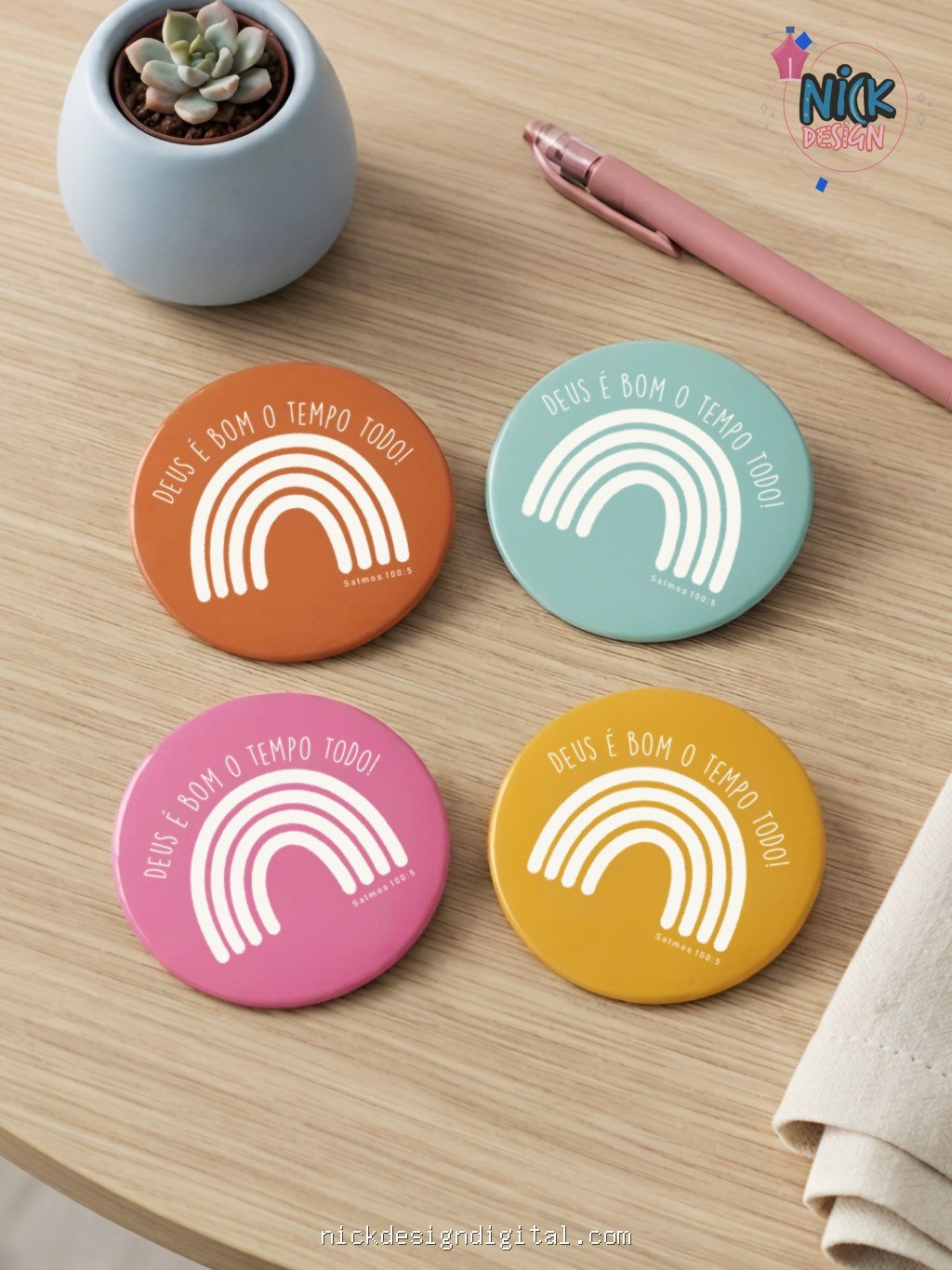 Cores da Fé - 29 Bottons 5,8 mm - Pack 2 - Imagem 5