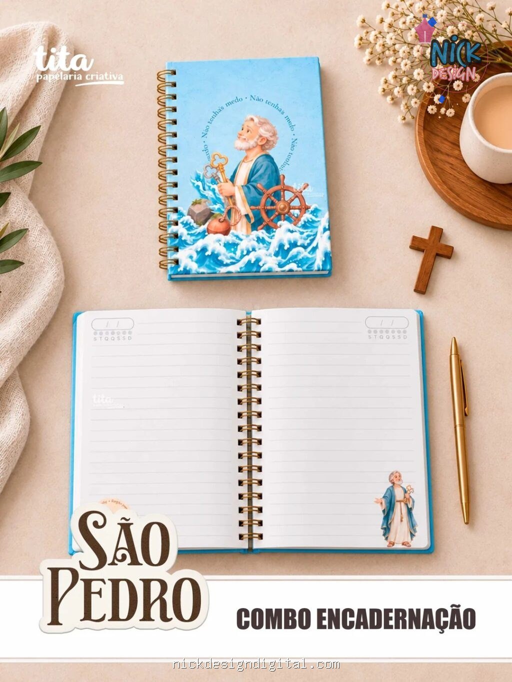 Santos - São Pedro - Encadernação (Tita) - Imagem 3