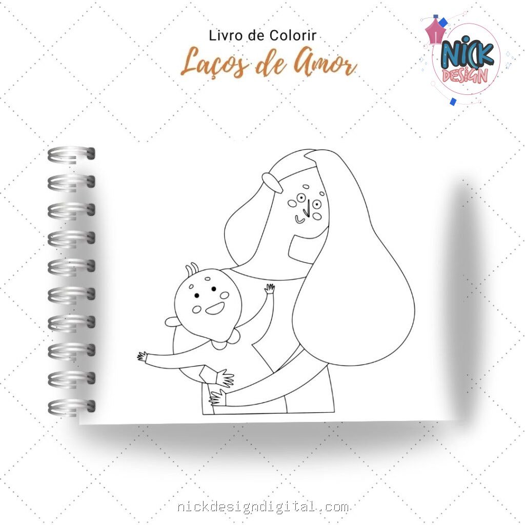 Laços de Amor - Livro de Colorir (Nick Design) - Imagem 3