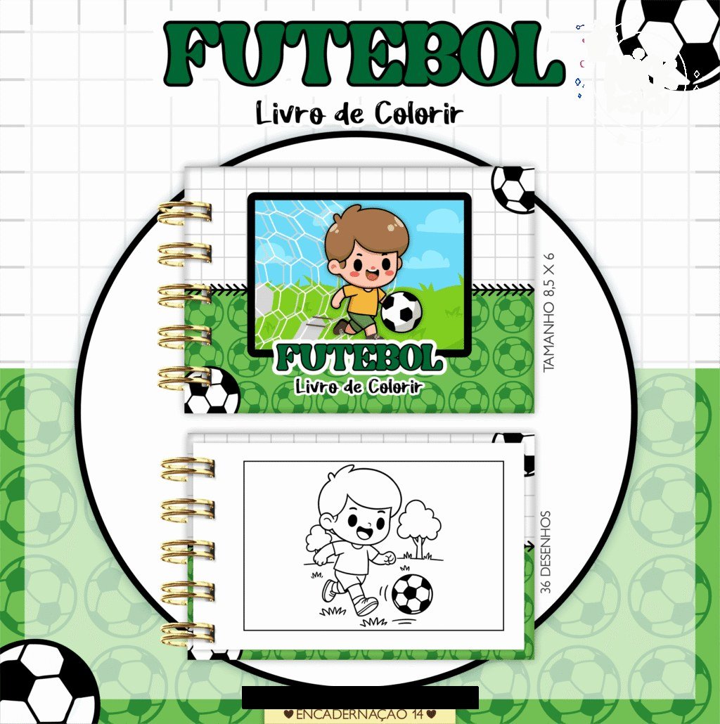 Futebol - Mini Livro Colorir (Lina) - Imagem 1