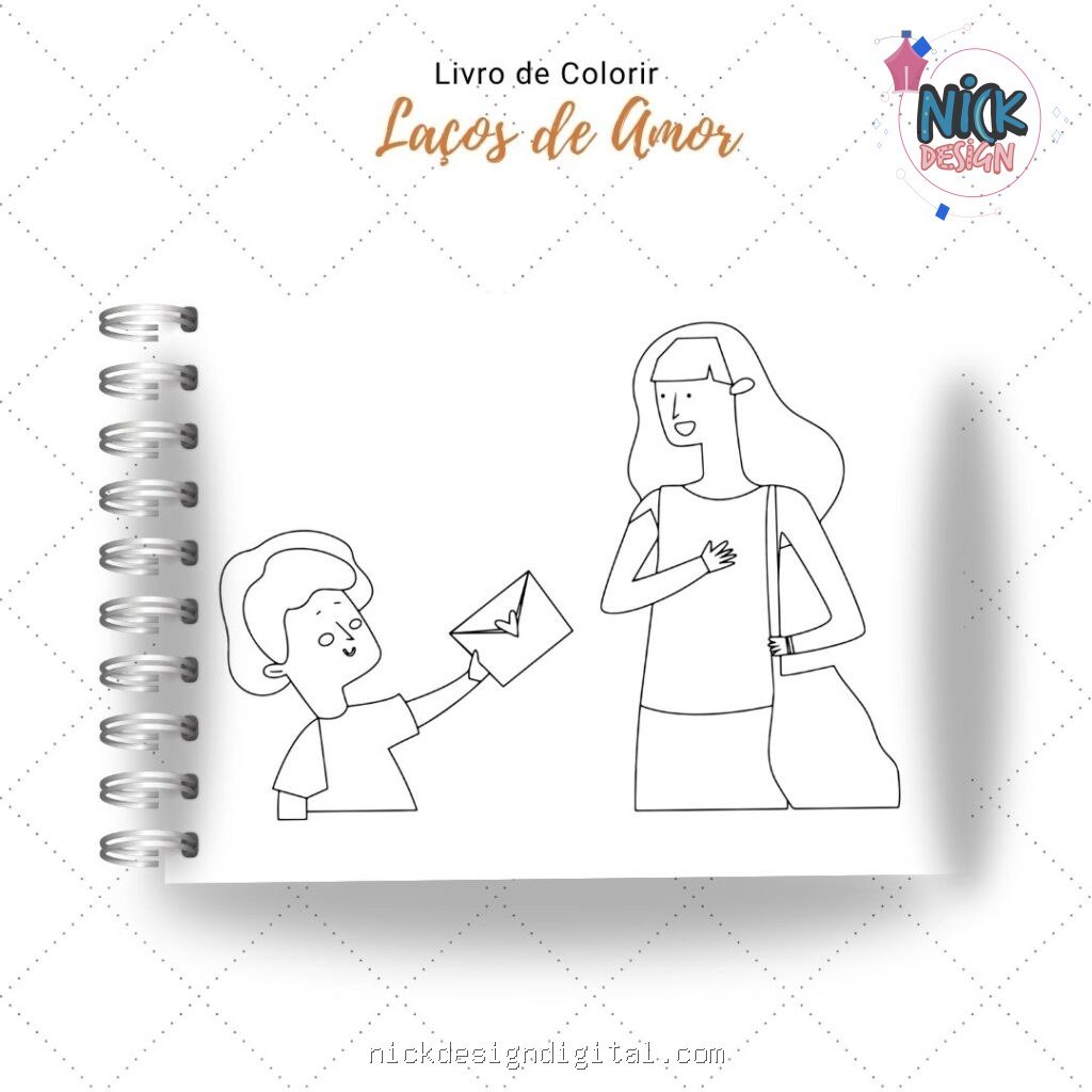 Laços de Amor - Livro de Colorir (Nick Design) - Imagem 4
