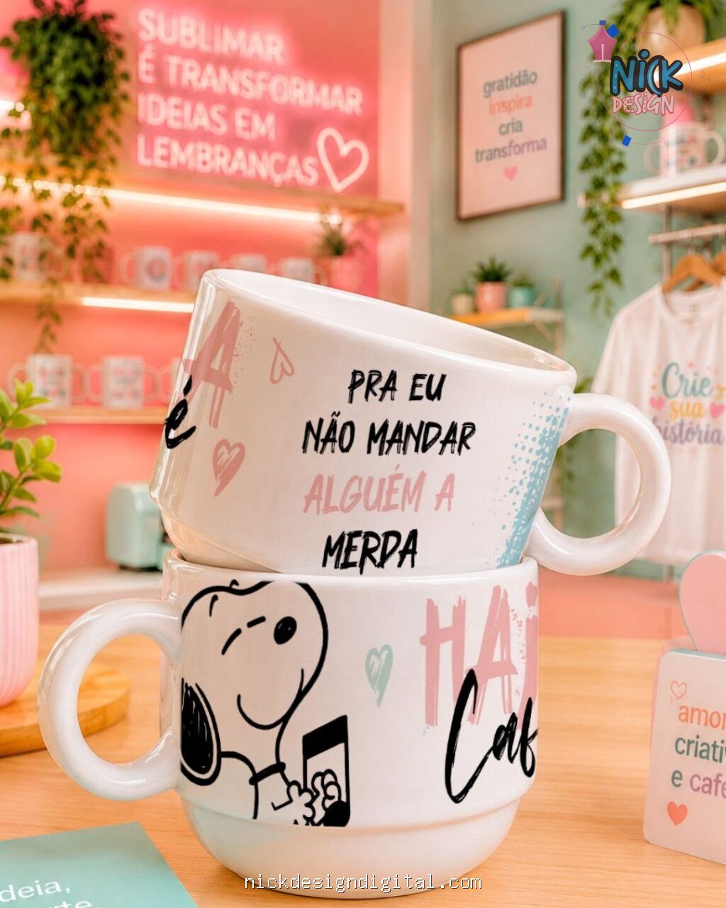 Pack Haja Café Cute Snoopy - Imagem 1