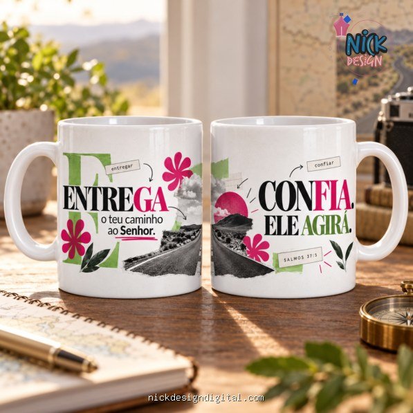 Coleção Fé que Renova – Artes Canecas