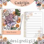 Caderno Floral Borboleta (Lina Criativa)