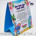 Placa Stitch - Centro de Mesa