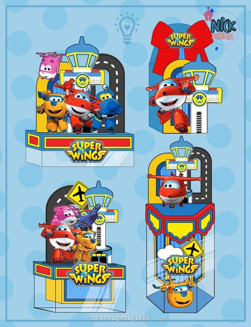 Super Wings - Kit Festa Pronta - Imagem 1