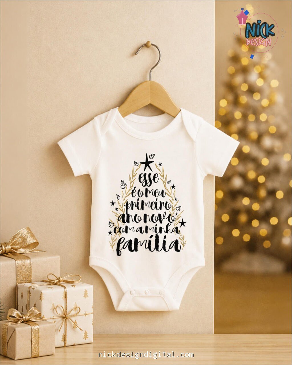Ano Novo 2027 V5 - Artes Body Infantil - Imagem 4