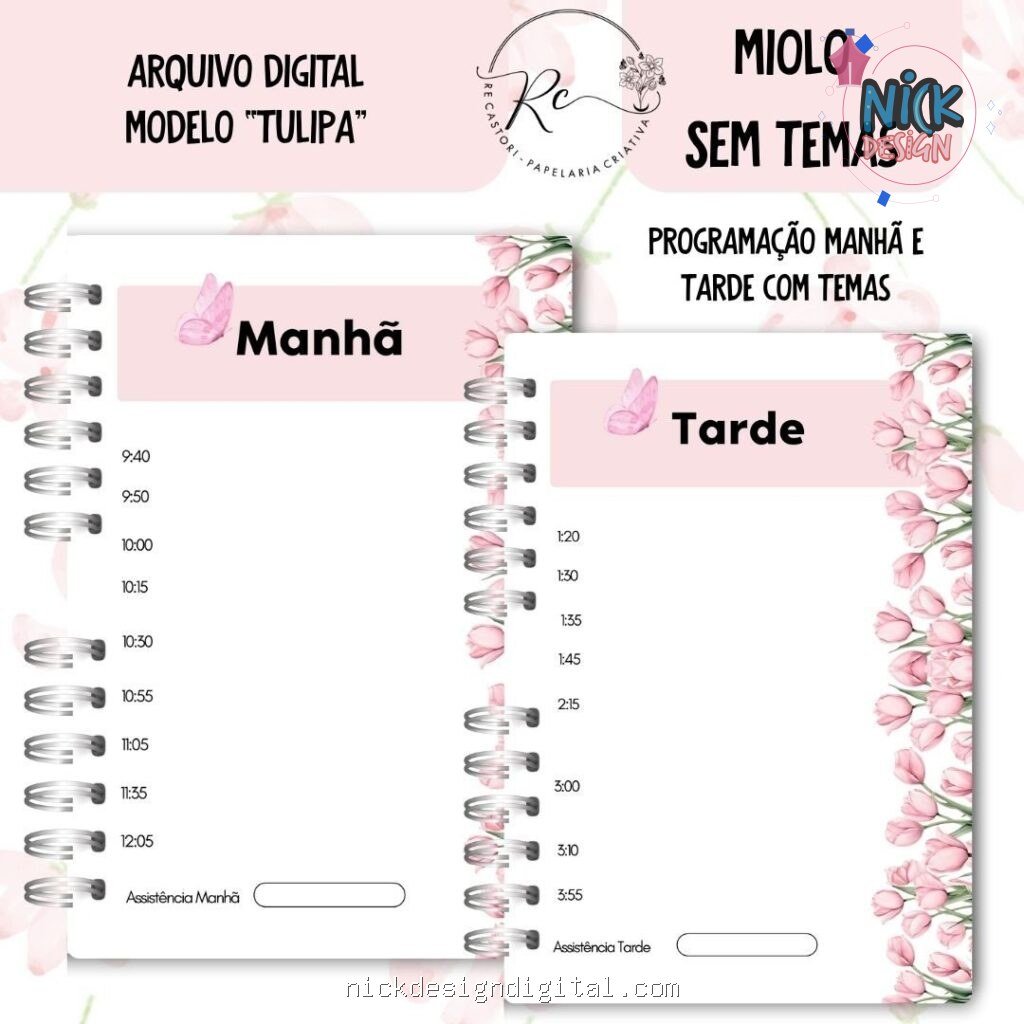 Caderno Assembleia de Circuito 2025/2026 – FLORAL ROSA S/TEMA (Re Castori) - Imagem 4