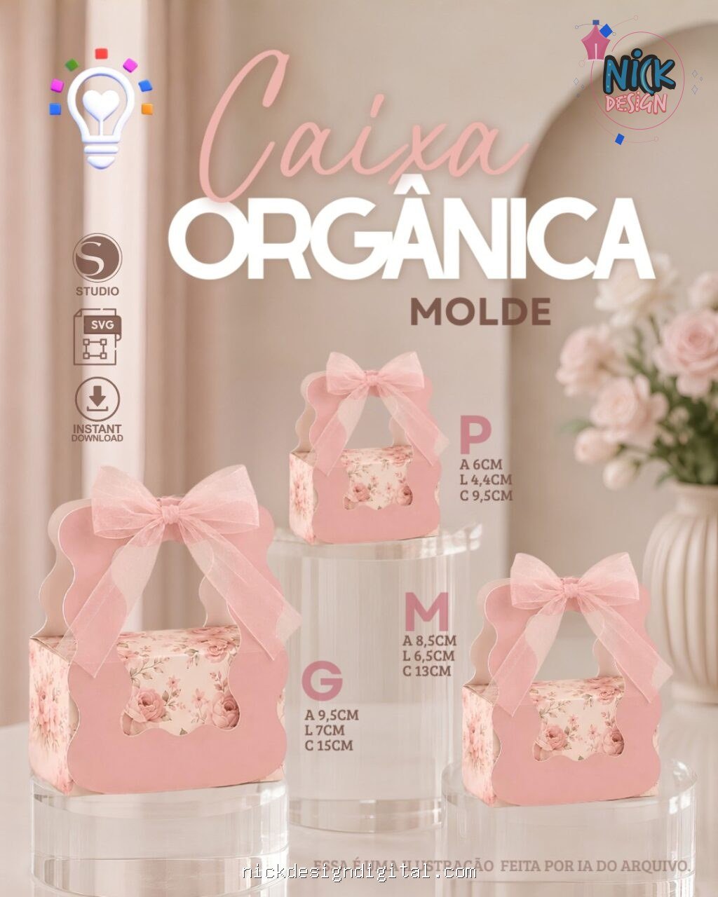 Molde Caixa Orgânica - Imagem 1