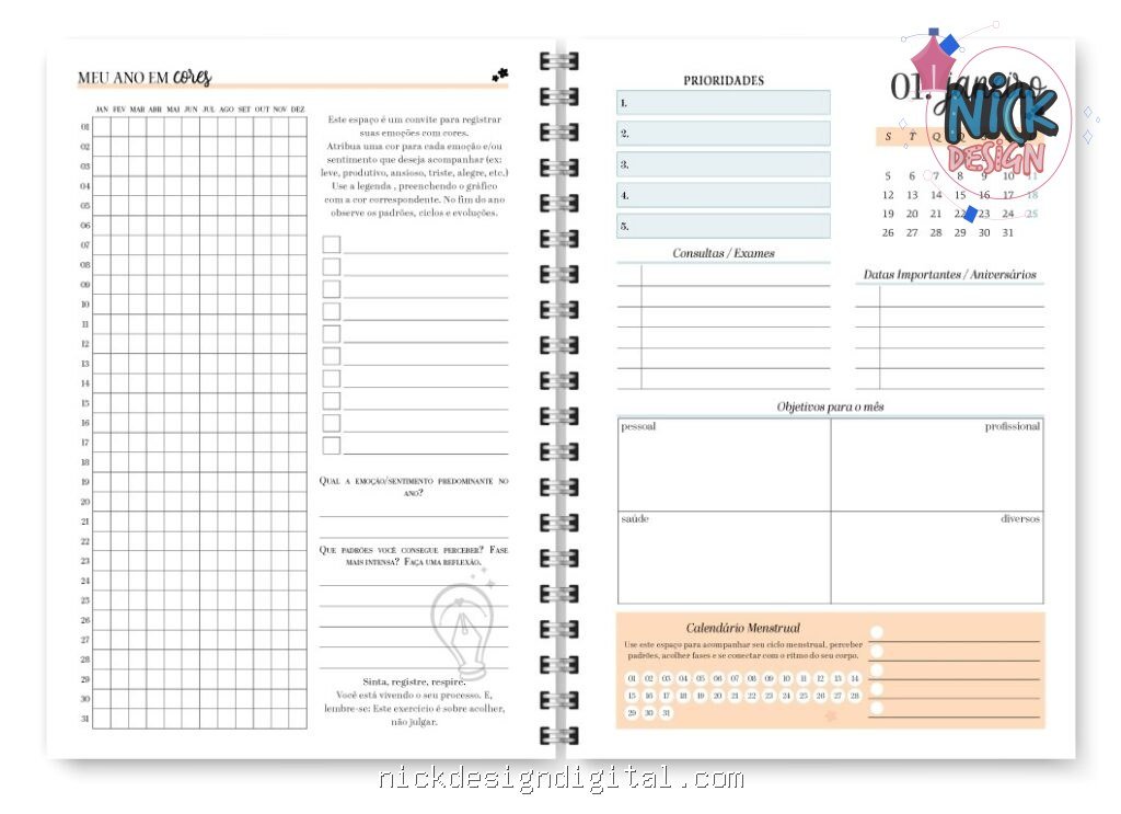 Miolo Planner Spring 2027 (Trilha de Papel) - Imagem 21