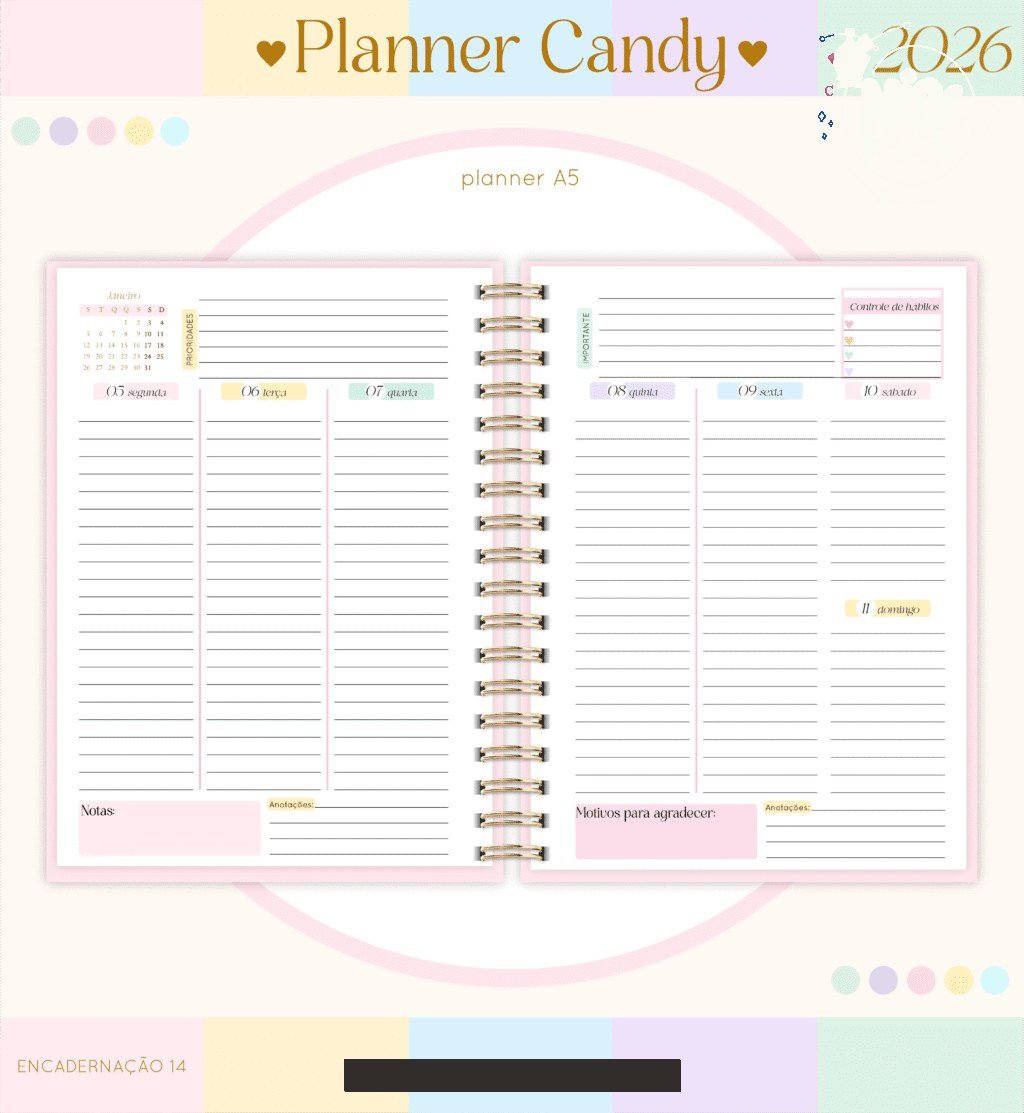 Planner A5 2026 (Lina) - Imagem 14