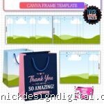 Moldes Sacolas Presente CANVA