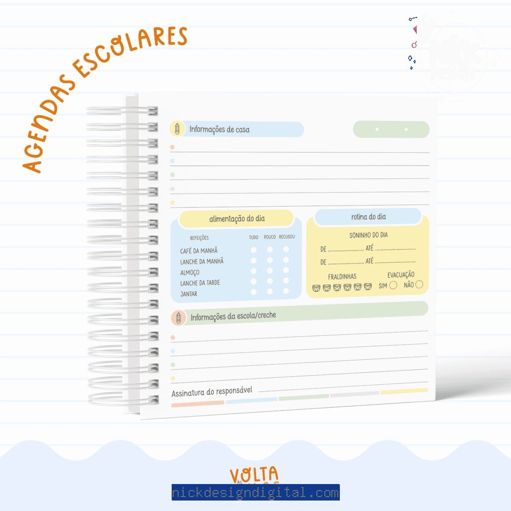 Baby - Miolos Agenda - Volta às Aulas 2026 (Papel Amado)