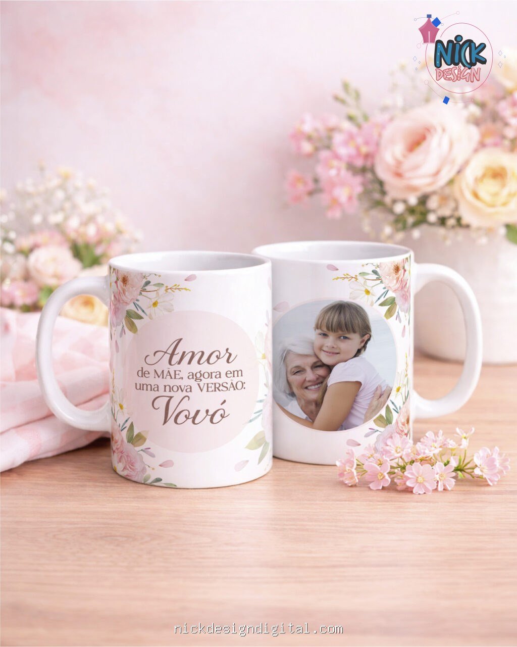 Dia das Mães V7 COM FOTO - Artes Canecas - Imagem 14
