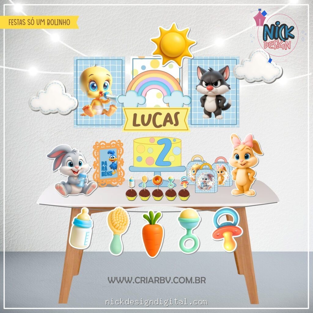 Baby Looney Tunes - Kit Festa Pronta - Imagem 1
