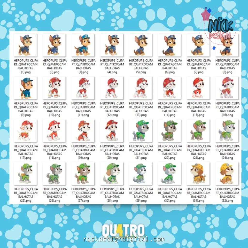 Hero Pups Squad • Paw Patrol - Kit Digital - Imagem 2