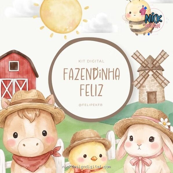 Fazendinha Feliz – Kit Digital