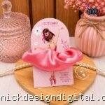 Cartao Scrunchie - Outubro Rosa