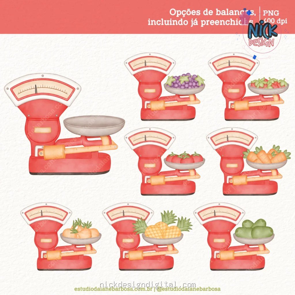 Quitandinha – Cliparts em aquarela - Kit Digital - Imagem 5