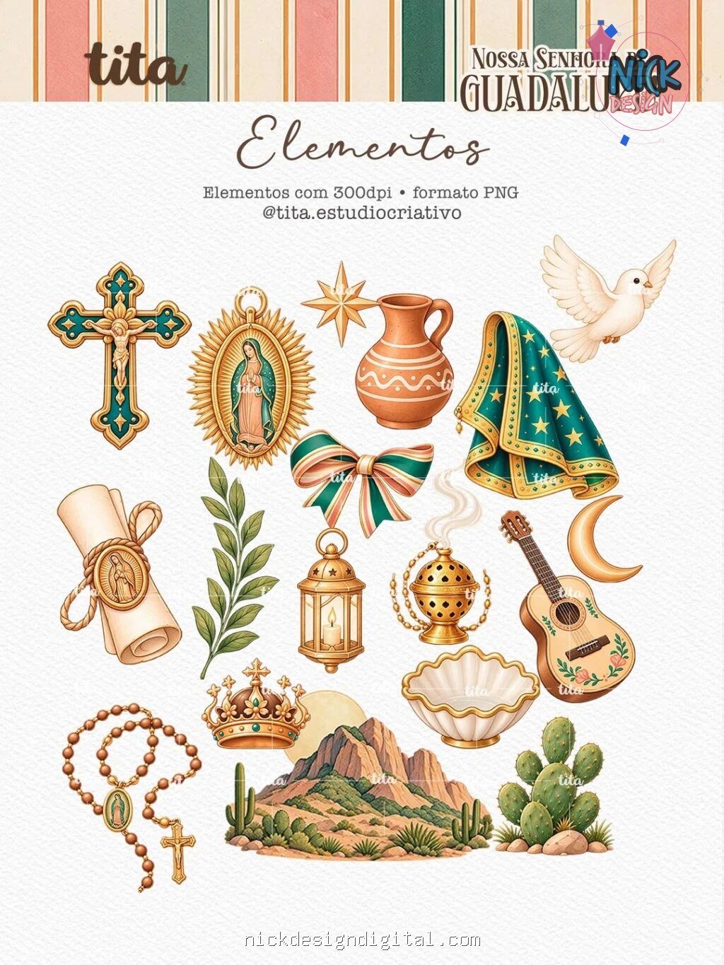 Santos - Nsra de Guadalupe - Ilustrações (Tita) - Imagem 3