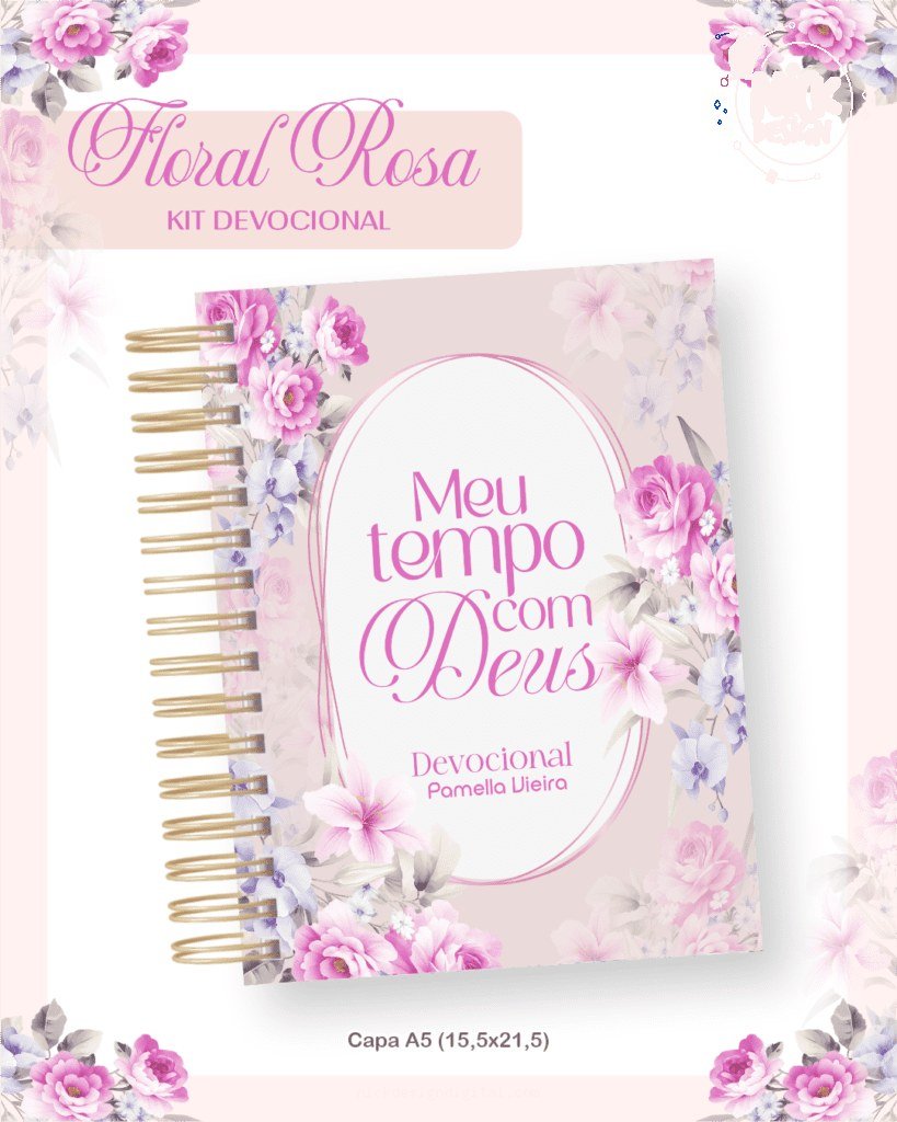 Floral Rosa - Kit Devocional Femenino (Pamella)