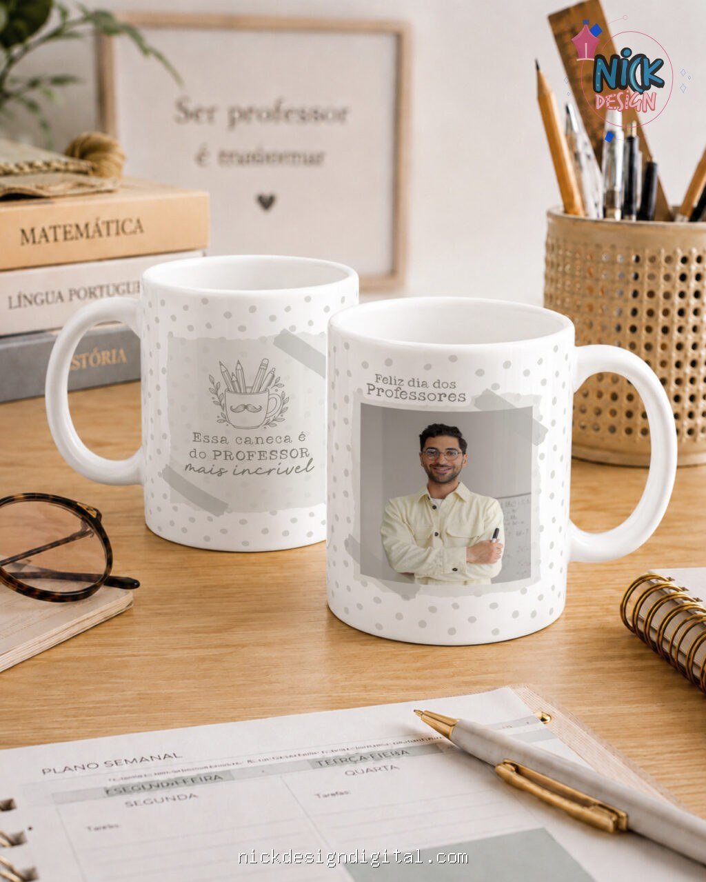 Kit Caneca Professores V7 COM FOTO - Imagem 1