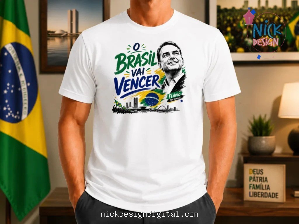 Kit Política Flavio Bolsonaro + Lula - Artes Camiseta - Imagem 9
