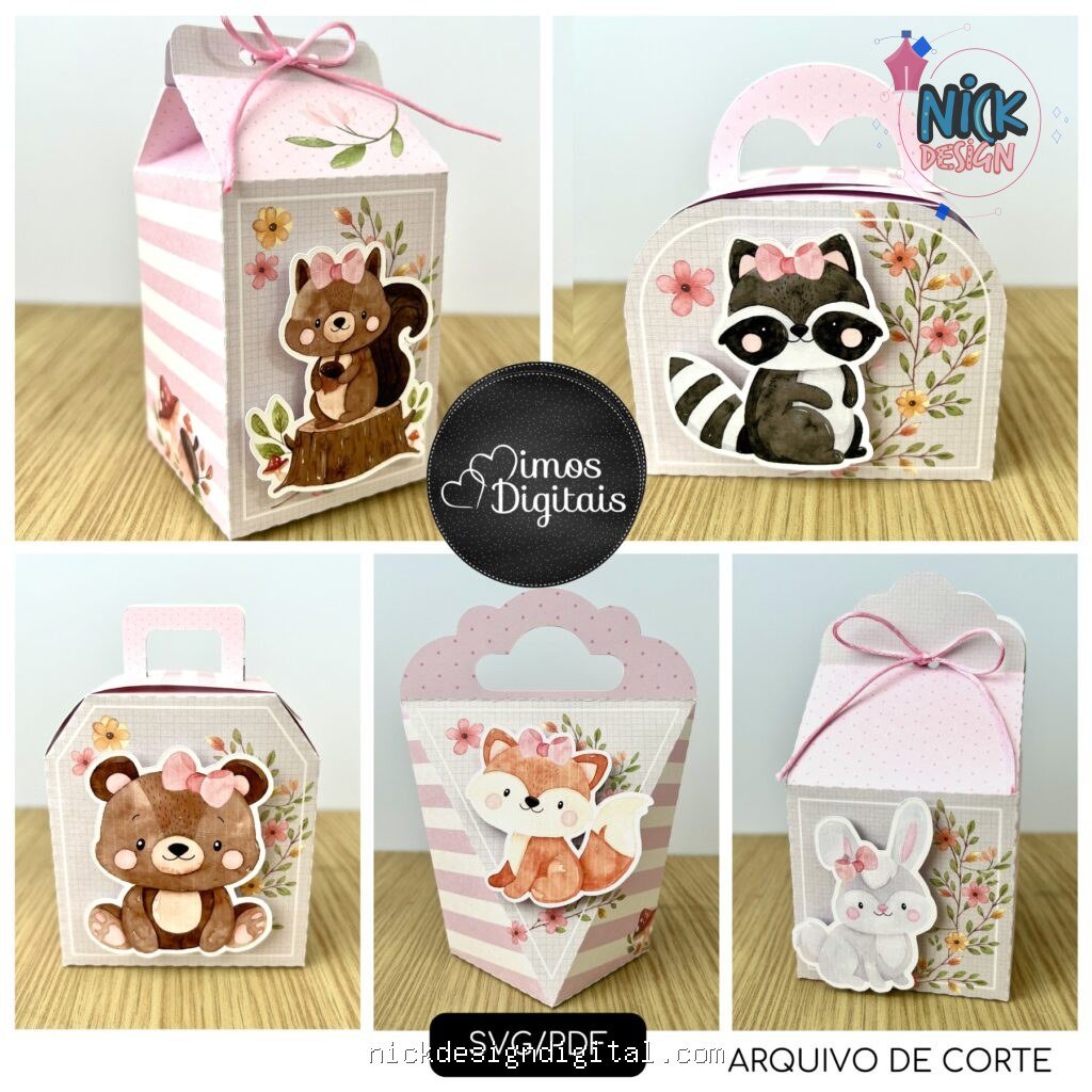 Bosque Encantado Menina - Kit Festa Pronta - Imagem 1