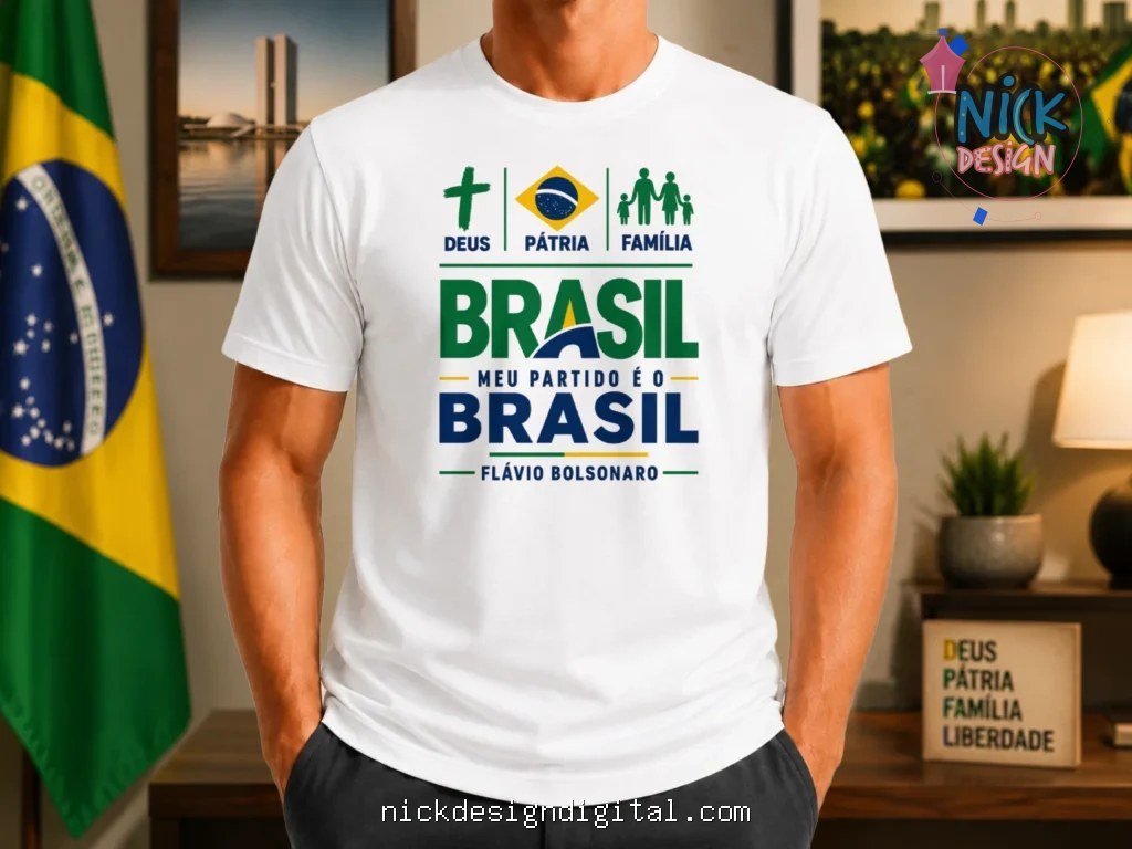 Kit Política Flavio Bolsonaro + Lula - Artes Camiseta - Imagem 13