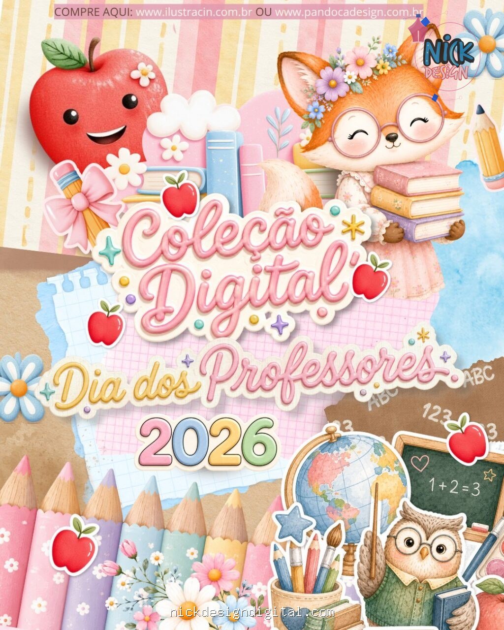 Coleção Dia dos Professores 2026 (Ilustracin) - Imagem 1