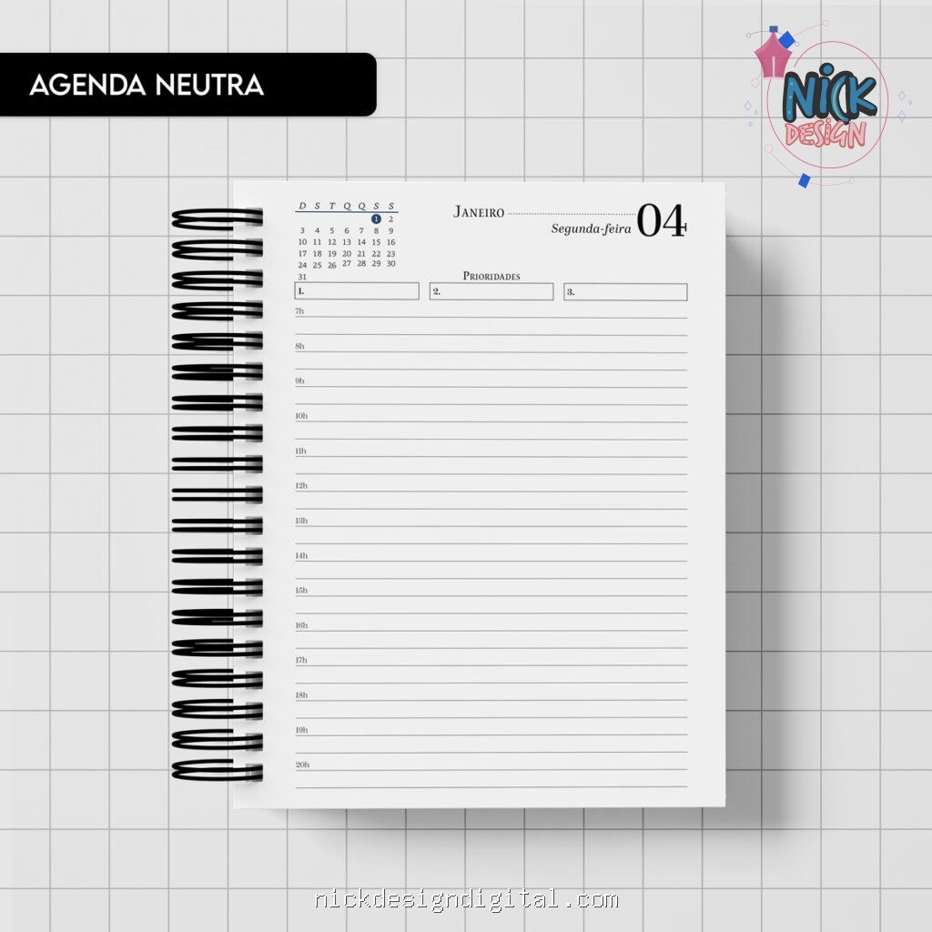 COMBO Agenda 2027 Neutro (Trilha de Papel) - Imagem 1