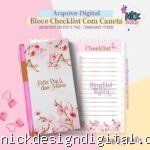 Bloco Checklist Com Espaço Pra Caneta - Dia das Mães