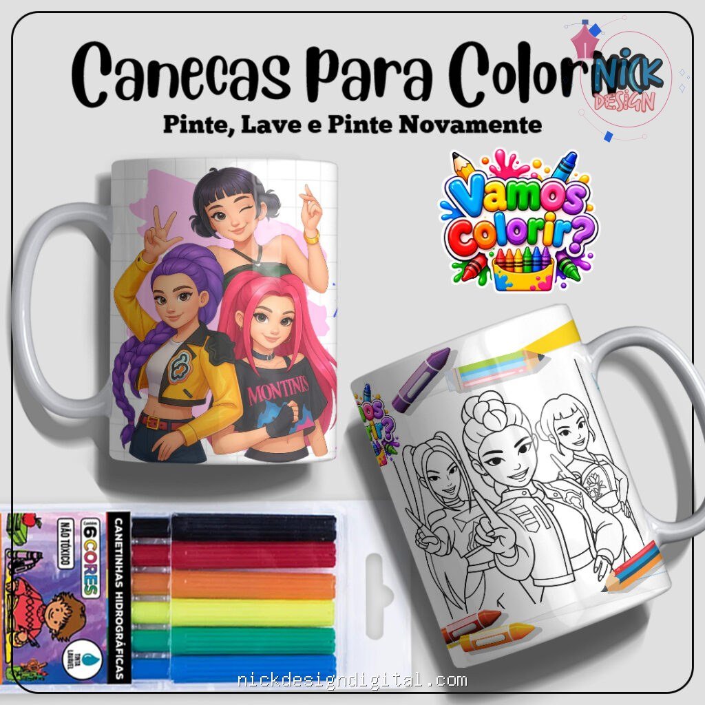 Coleção Dia das Crianças para colorir 2026 - Imagem 6