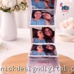 Caixa com Fotos - Dia das Mães