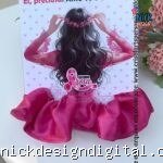 Card xuxinha vestido Outubro Rosa