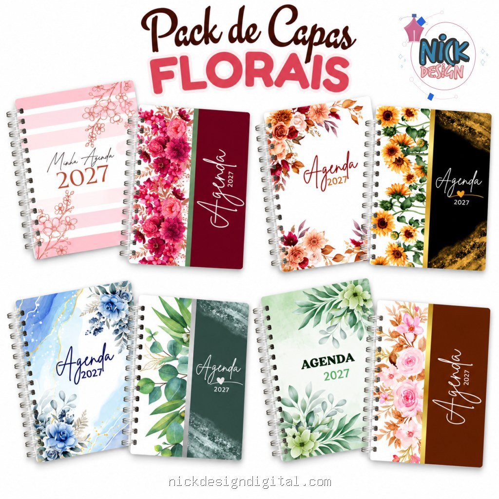 Pack Capas de Agenda 2027 - Imagem 1