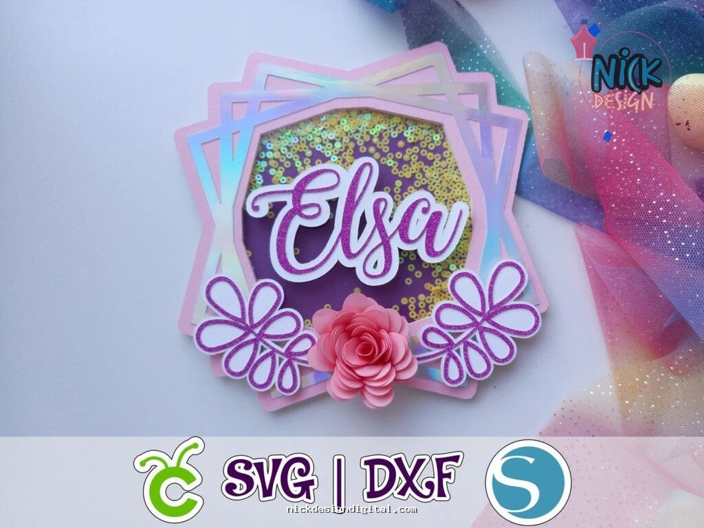 Topo Frozen Elsa Shaker - Imagem 1