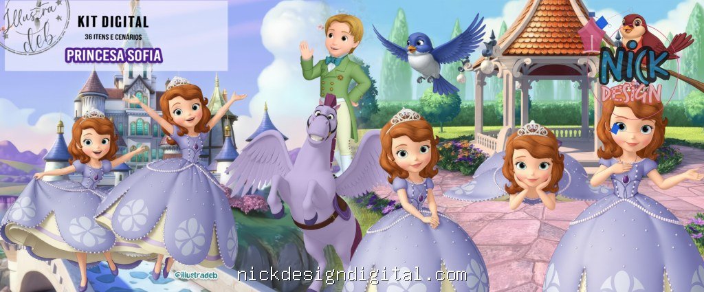 Princesa Sofia - Kit Digital - Imagem 1