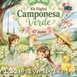 Camponesa Verde - Kit Digital