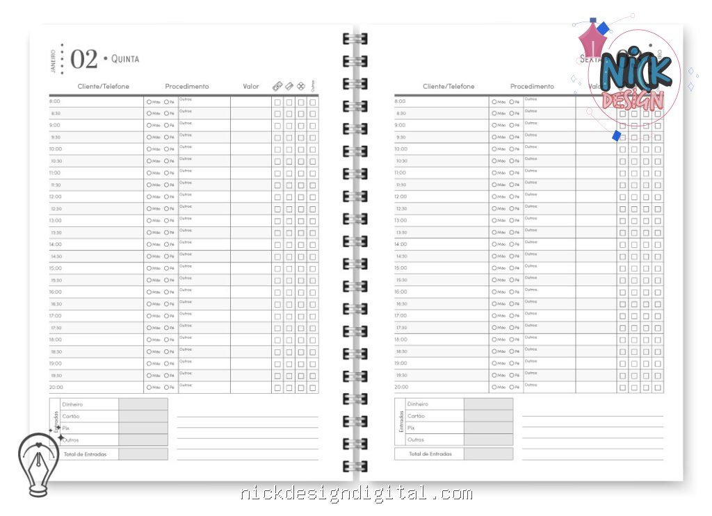 Agenda Manicure | Datado 2027 - Imagem 11