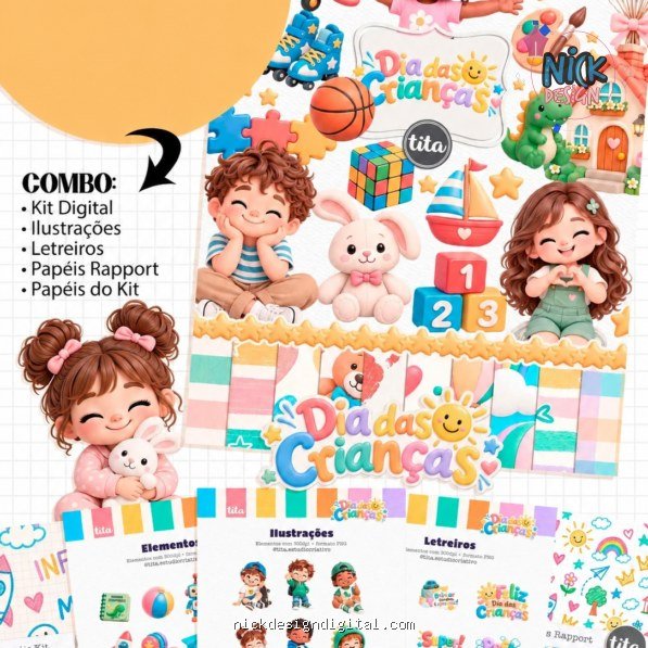 Dia das Crianças 2026 – Combo Ilustraçõess (Tita)