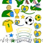 Elementos e Papeis Copa 2026 - Kit Digital